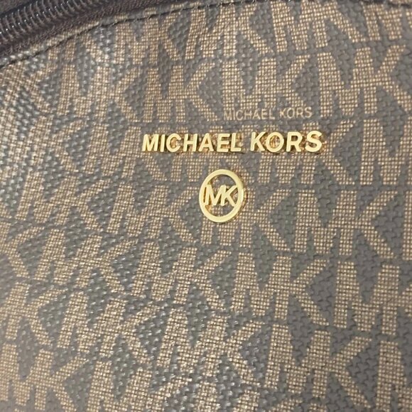 Michael Kors 30T0G04B6B Bag Monogram SLATER Backpack PVC/Leather Brown Unused - Picture 7 of 16